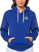 Antigua Women's Delaware Fightin' Blue Hens Dark Royal Victory Pullover Hoodie