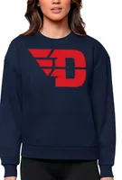 Antigua Women's Dayton Flyers Navy Victory Crew Sweatshirt