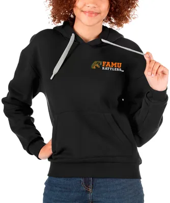 Antigua Women's Florida A&M Rattlers Black Victory Hoodie