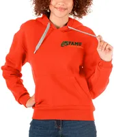 Antigua Women's Florida A&M Rattlers Mango Victory Hoodie