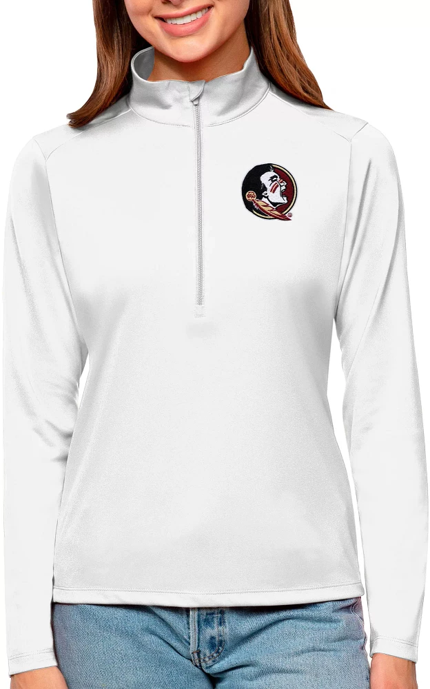 Antigua Women's Florida State Seminoles Tribute Quarter-Zip Shirt