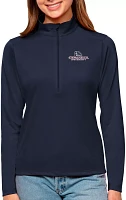 Antigua Women's Gonzaga Bulldogs Navy Tribute Quarter-Zip Shirt