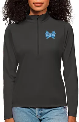 Antigua Women's Hampton Pirates Smoke Tribute 1/4 Zip Jacket