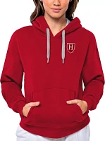 Antigua Women's Harvard Crimson Dark Red Victory Pullover Hoodie