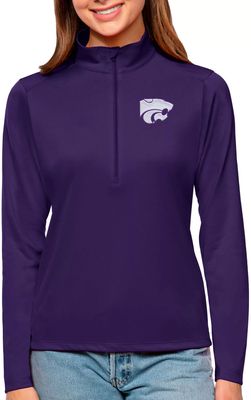 Antigua Women's Kansas State Wildcats Tribute Quarter-Zip Shirt