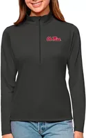 Antigua Women's Ole Miss Rebels Smoke Tribute Quarter-Zip Shirt