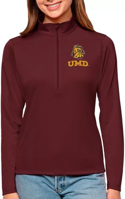 Antigua Women's Minnesota-Duluth  Bulldogs Maroon Tribute Quarter-Zip Shirt