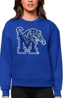 Antigua Women's Memphis Tigers Dark Royal Victory Crew Sweatshirt