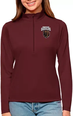 Antigua Women's Montana Grizzlies Maroon Tribute Quarter-Zip Shirt