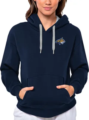 Antigua Women's Montana State Bobcats Navy Victory Pullover Hoodie