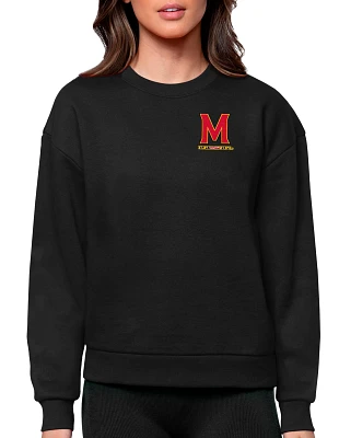 Antigua Women's Maryland Terrapins Victory Crew Sweatshirt