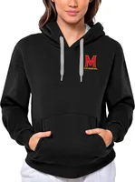 Antigua Women's Maryland Terrapins Black Victory Pullover Hoodie