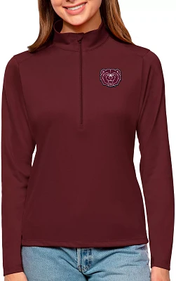 Antigua Women's Missouri State Bears Maroon Tribute Quarter-Zip Shirt