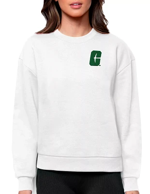 Antigua Women's Charlotte 49ers Dark Pine Victory Crew Sweatshirt