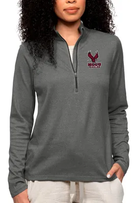 Antigua Women's North Carolina Central Eagles Charcoal Heather Epic 1/4 Zip Jacket