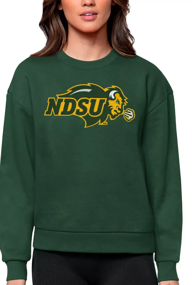 Antigua Women's North Dakota State Bison Dark Pine Victory Crew Sweatshirt