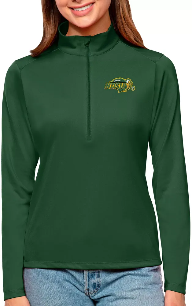 Antigua Women's North Dakota State Bison Pine Tribute Quarter-Zip Shirt