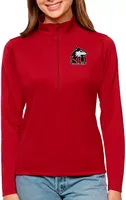 Antigua Women's Northern Illinois Huskies Dark Red Tribute Quarter-Zip Shirt