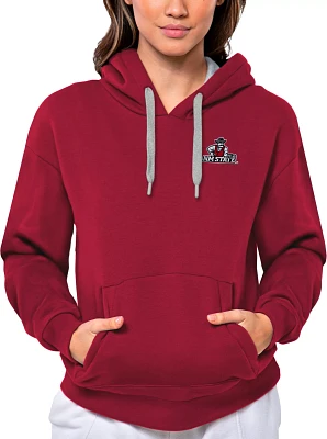 Antigua Women's New Mexico State Aggies Cardinal Red Victory Pullover Hoodie