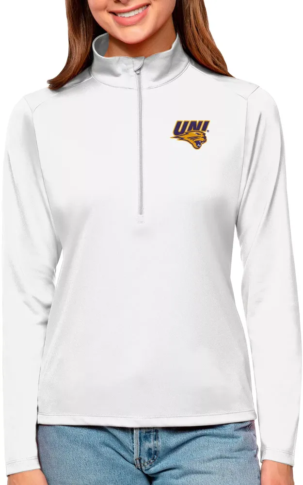 Antigua Women's Northern Iowa Panthers Tribute Quarter-Zip Shirt