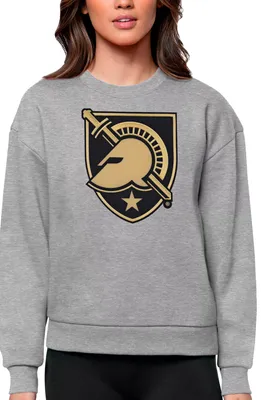 Antigua Women's Army West Point Black Knights Grey Heather Victory Crew Sweatshirt