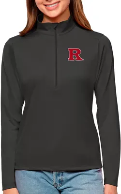 Antigua Women's Rutgers Scarlet Knights Smoke Tribute Quarter-Zip Shirt