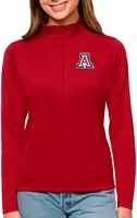 Antigua Women's Arizona Wildcats Dark Red Tribute Quarter-Zip Shirt