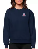 Antigua Women's Arizona Wildcats Navy Victory Crew Sweatshirt