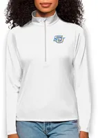 Antigua Women's Southern University Jaguars White Tribute 1/4 Zip Jacket