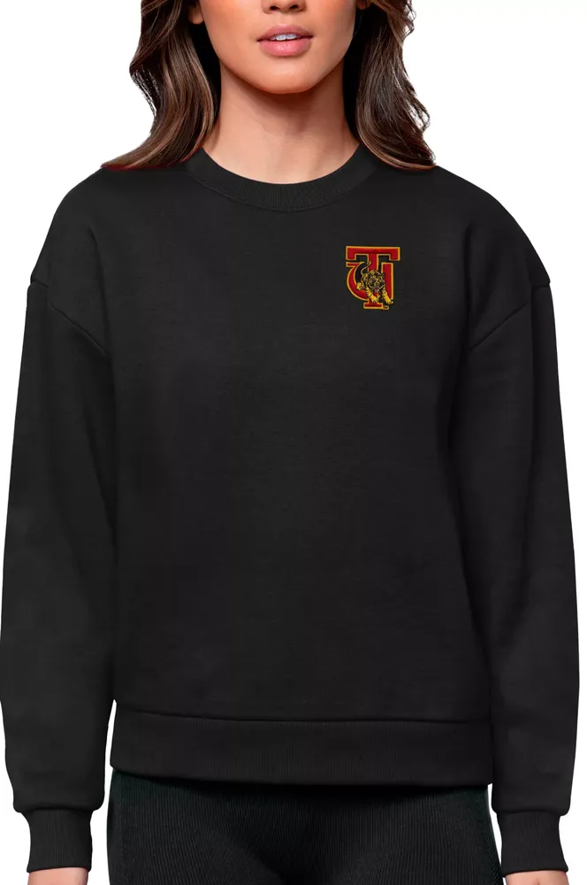 Antigua Women's Tuskegee Golden Tigers Black Victory Sweater