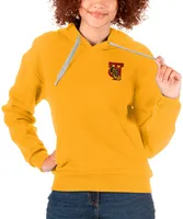 Antigua Women's Tuskegee Golden Tigers Old Gold Victory Hoodie