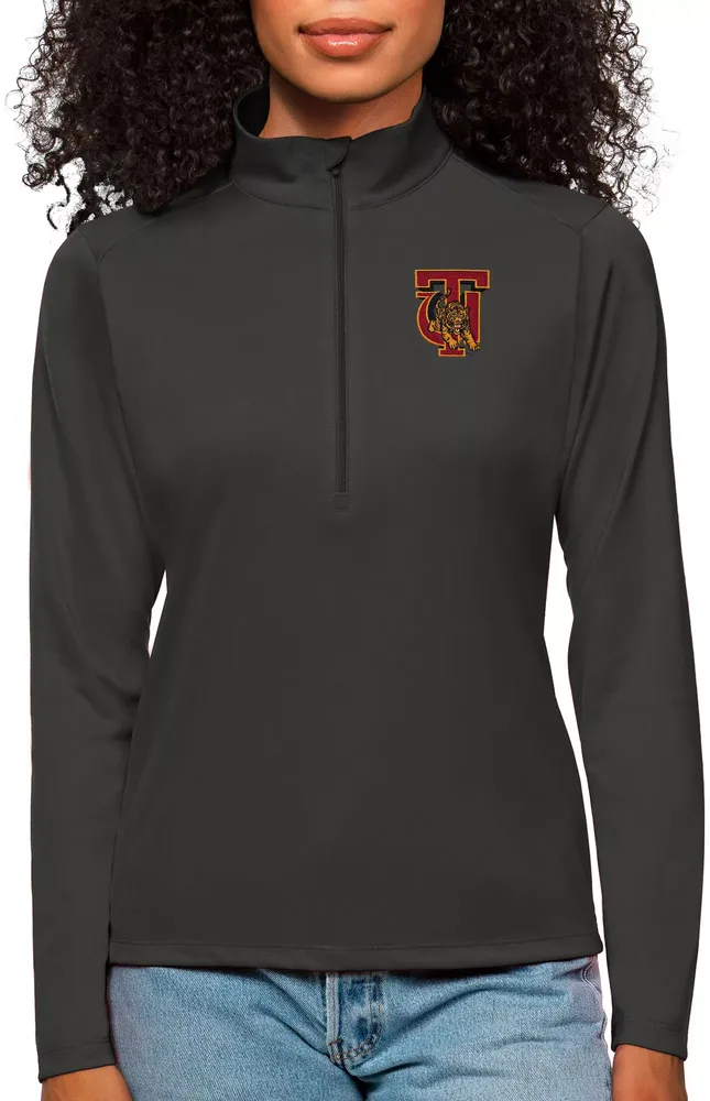 Antigua Women's Tuskegee Golden Tigers Smoke Tribute 1/4 Zip Jacket