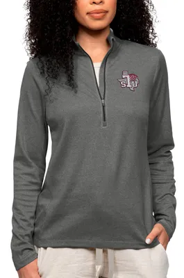 Antigua Women's Texas Southern Tigers Charcoal Heather Epic 1/4 Zip Jacket