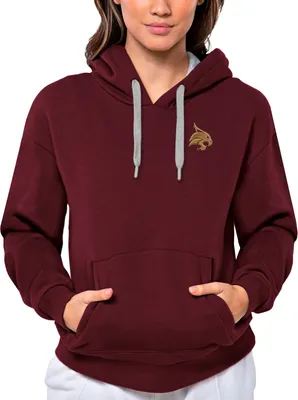 Antigua Women's Texas State Bobcats Maroon Victory Pullover Hoodie