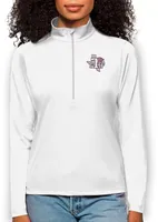 Antigua Women's Texas Southern Tigers White Tribute 1/4 Zip Jacket