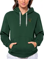 Antigua Women's Vermont Catamounts Dark Pine Victory Pullover Hoodie