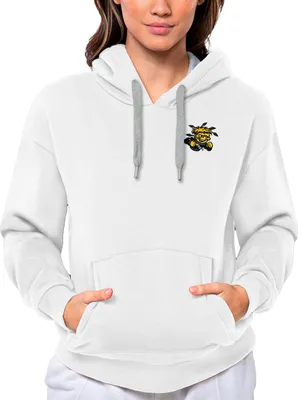 Antigua Women's Wichita State Shockers Black Victory Pullover Hoodie