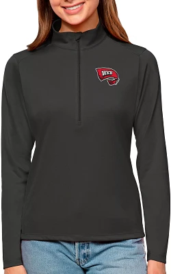 Antigua Women's Western Kentucky Hilltoppers Grey Tribute Quarter-Zip Pullover