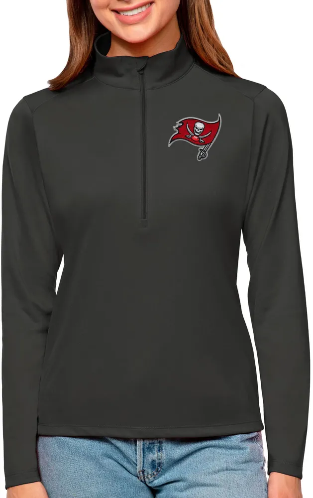 Antigua Women's Tampa Bay Buccaneers Tribute Quarter-Zip Pullover