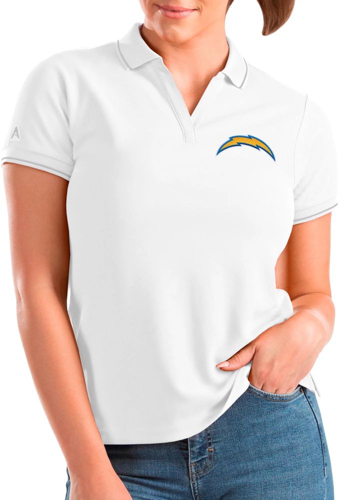 Women's Detroit Lions Affluent Grey Heather/White Polo