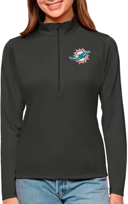 Antigua Women's Miami Dolphins Tribute Quarter-Zip Pullover