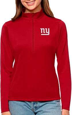 Antigua Women's New York Giants Tribute Quarter-Zip Pullover