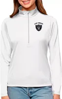 Antigua Women's Las Vegas Raiders Tribute Quarter-Zip Pullover