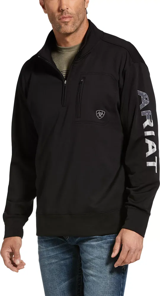 Ariat Men's Team Logo 1/4 Zip Sweatshirt