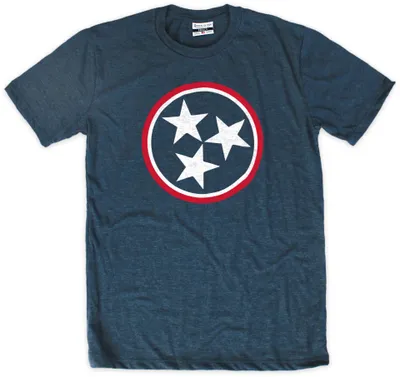 Where I'm From Tennessee Tri-Star Navy T-Shirt