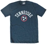 Where I'm From Tennessee Tri-Star Arch Navy T-Shirt