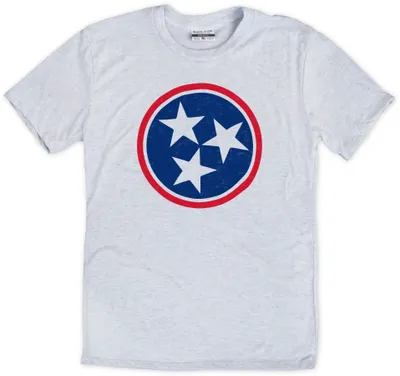 Where I'm From Tennessee Tri-Star White T-Shirt