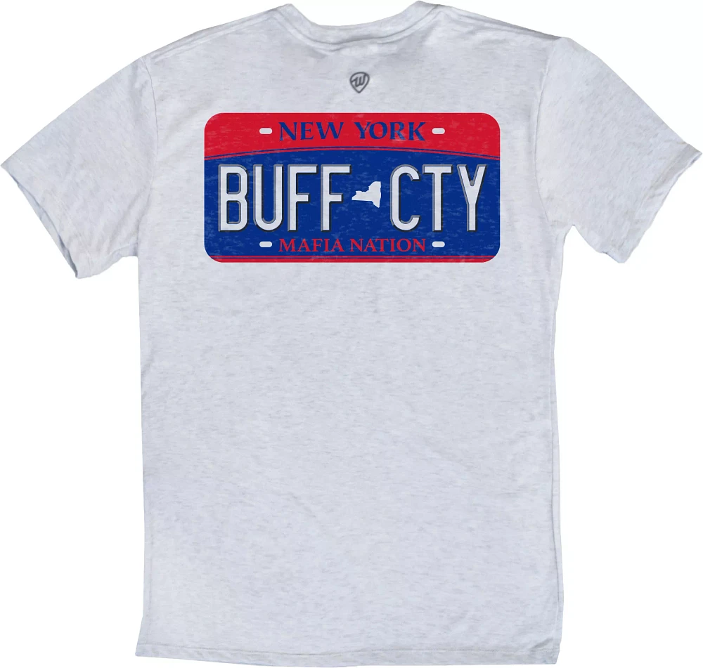 Where I'm From Buffalo License Plate White T-Shirt