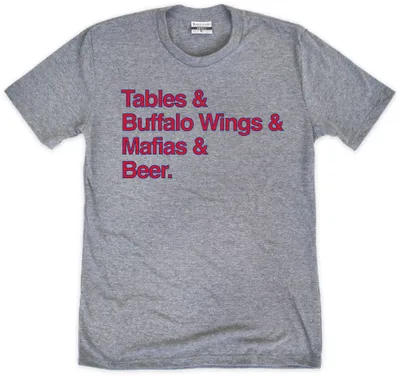 Where I'm From Buffalo List Grey T-Shirt