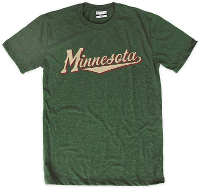 Where I'm From Adult Minnesota Script T-Shirt